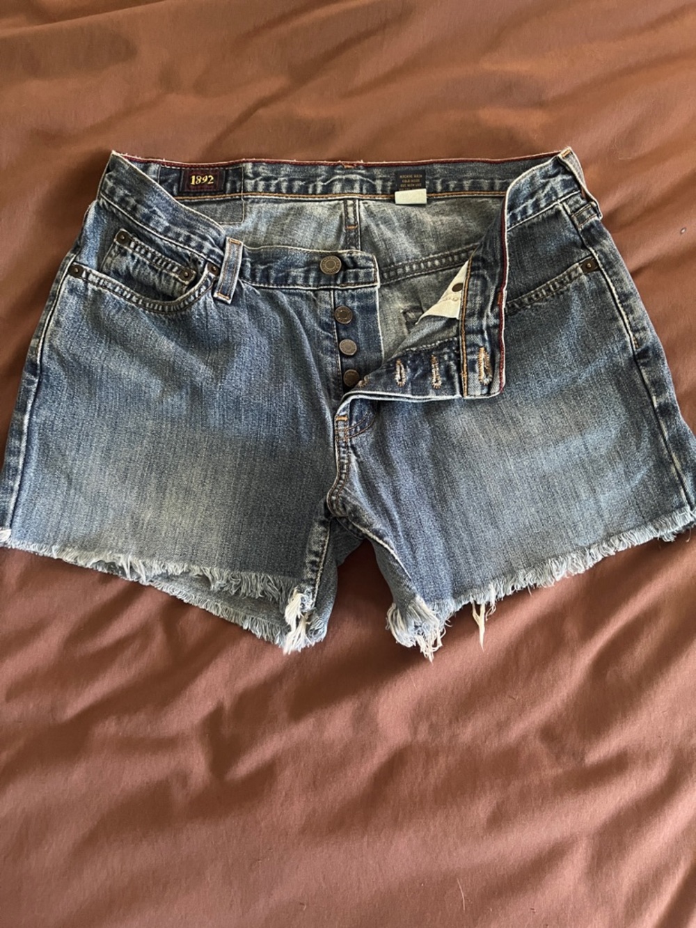 Abercrombie & Fitch Faded Blue Denim Cutoff Shorts